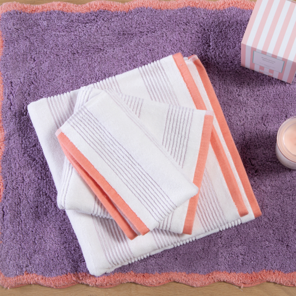 Πετσέτα Σώματος (70x140) Nef-Nef Homeware Vertia Mauve 550gsm