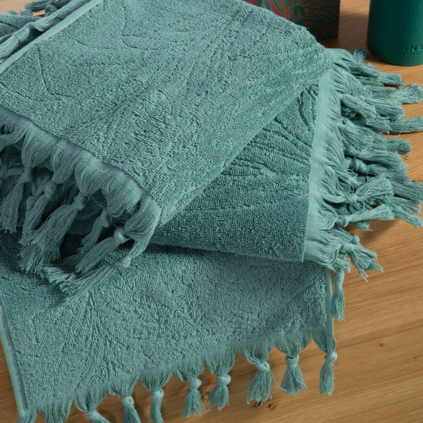 Πετσέτα Προσώπου (50x90) Nef-Nef Homeware Blue Charisma Green 550gsm