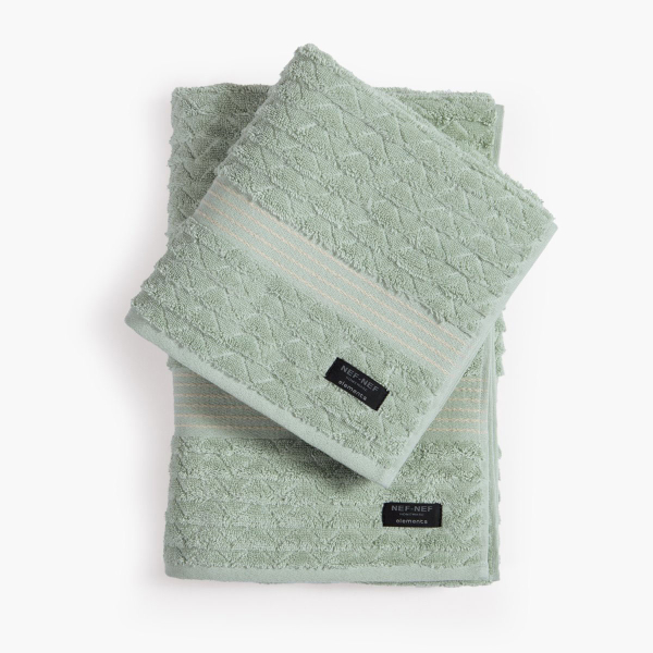 Πετσέτα Προσώπου (50x100) Nef-Nef Homeware Elements Elgyn Green 600gsm