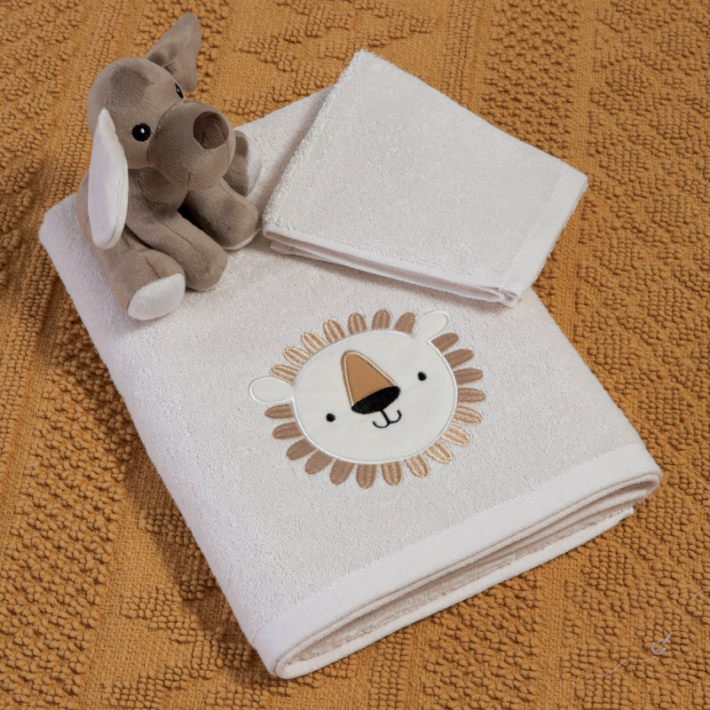 Παιδικές Πετσέτες (Σετ 2τμχ) Nef-Nef Homeware Jungle In Motion 420gsm