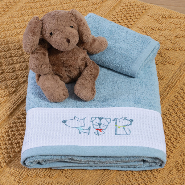 Παιδικές Πετσέτες (Σετ 2τμχ) Nef-Nef Homeware Dog Life 420gsm