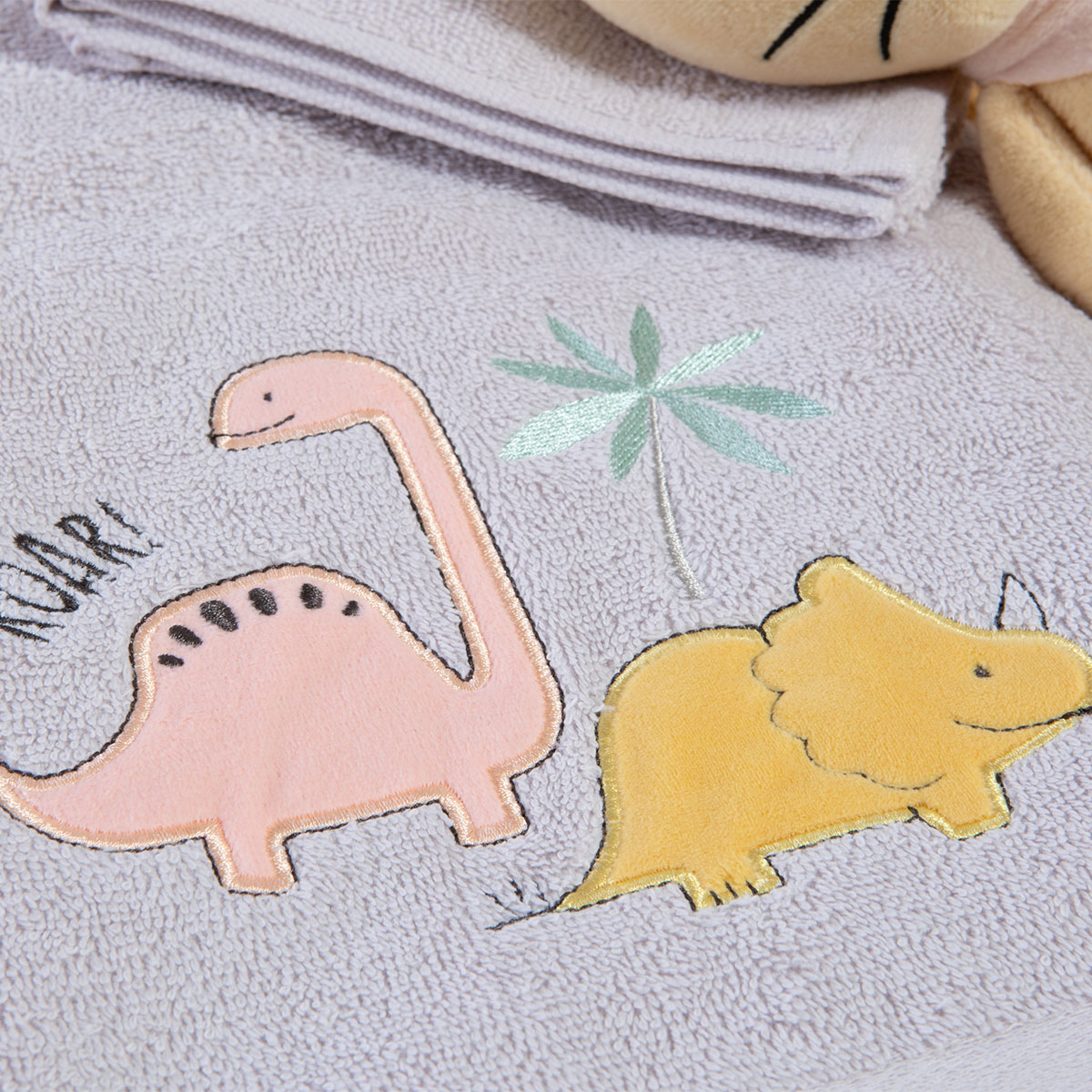 Παιδικές Πετσέτες (Σετ 2Τμχ) Nef-Nef Homeware Dinosaur Art 420Gsm Home Βρεφικά Προίκα Μωρού - Βρεφικές Spitishop