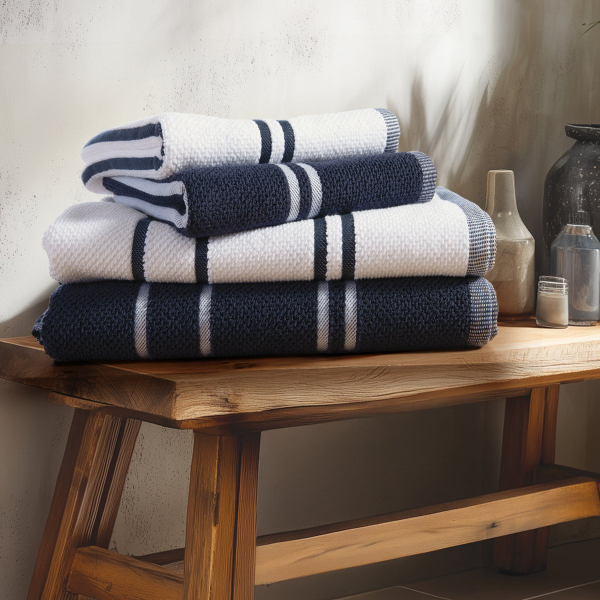 Πετσέτες Μπάνιου (Σετ 2τμχ) Nef-Nef Homeware Sea Coast White 550gsm