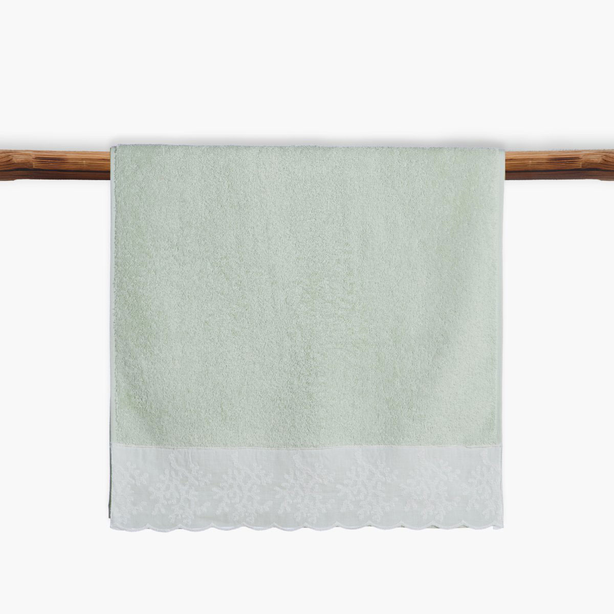 Πετσέτες Μπάνιου (Σετ 3Τμχ) Nef-Nef Homeware Serenity Calma Mint 500Gsm Home Λευκά Είδη Spitishop