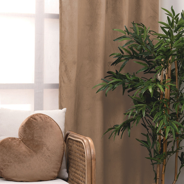 Κουρτίνα Βελουτέ (140x260) Με Τρουκς Palamaiki Cyril