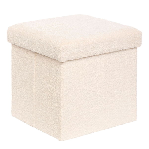 Σκαμπό Με Αποθηκευτικό Χώρο (38x38x38) A-S Soana Ivory 214227A