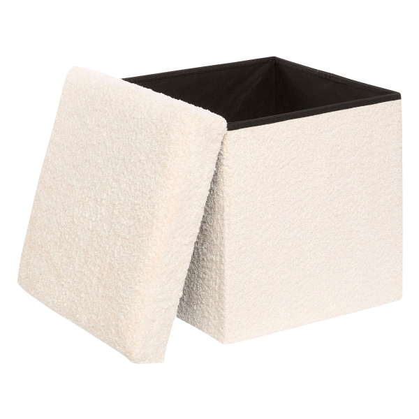 Σκαμπό Με Αποθηκευτικό Χώρο (38x38x38) A-S Soana Ivory 214227A