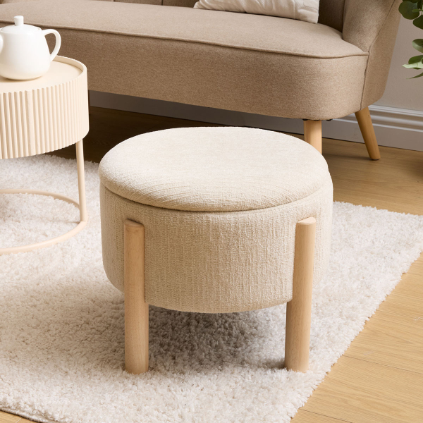 Σκαμπό Με Αποθηκευτικό Χώρο (Φ45.5x37) A-S Elki 214222A