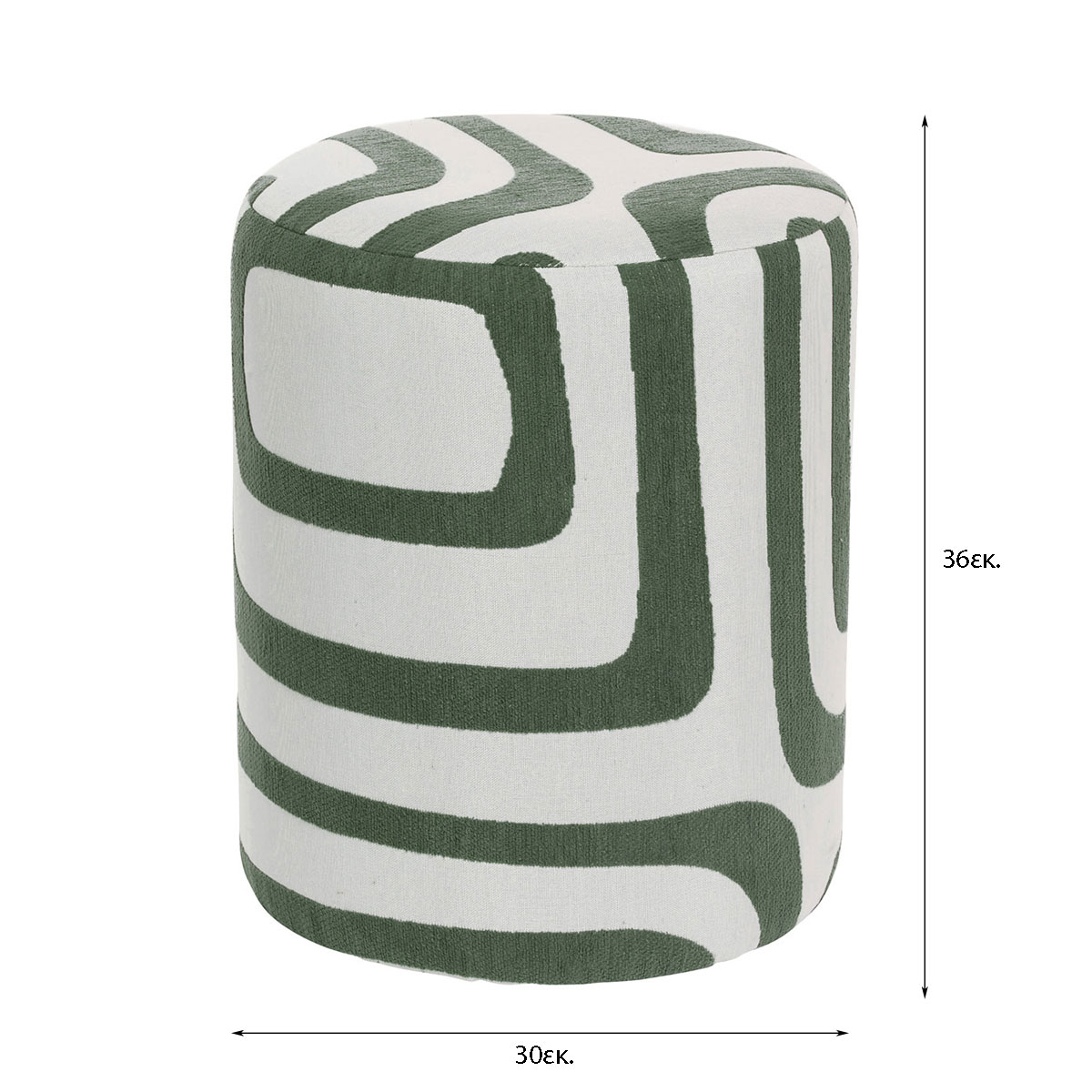 Σκαμπό (Φ30X36) A-S Delor Decorator 214232B Home Έπιπλα Spitishop