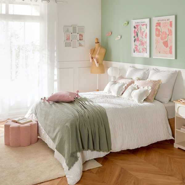 Σκαμπό (Φ50x30) A-S Fleur De Rose 214216