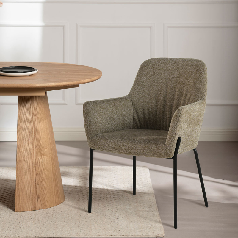 Καρέκλα Τραπεζαρίας (56x61x83) Spitishop Hibiscus Brown