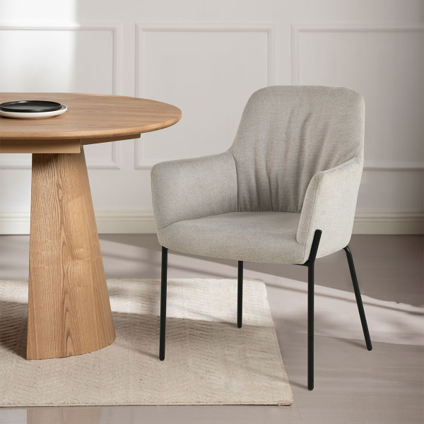 Καρέκλα Τραπεζαρίας (56x61x83) Spitishop Hibiscus Beige