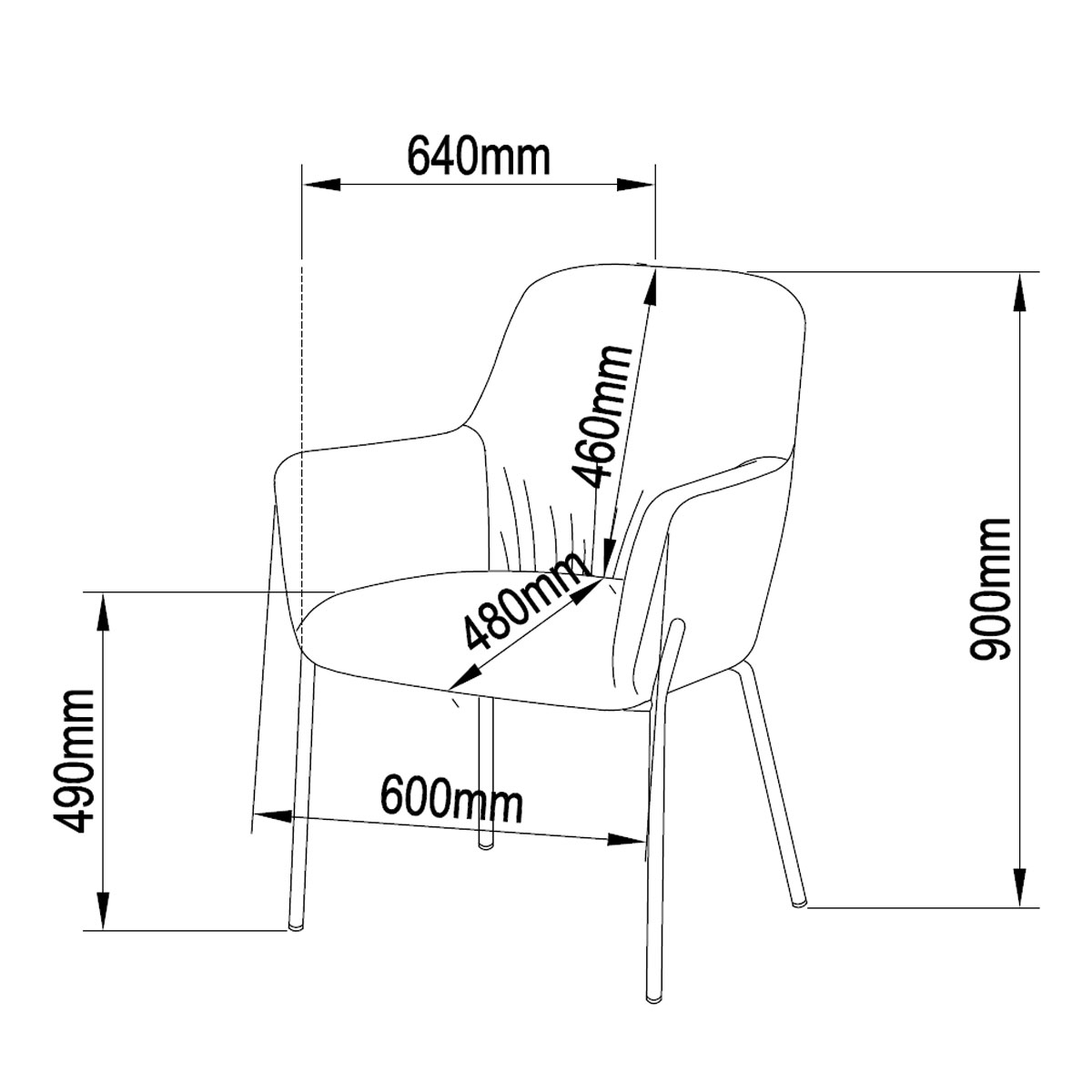 Καρέκλα Τραπεζαρίας (64X60X90) Spitishop Hibiscus Beige Home Έπιπλα Κουζίνας & Καρέκλες Spitishop