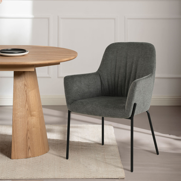 Καρέκλα Τραπεζαρίας (56x61x83) Spitishop Hibiscus Grey