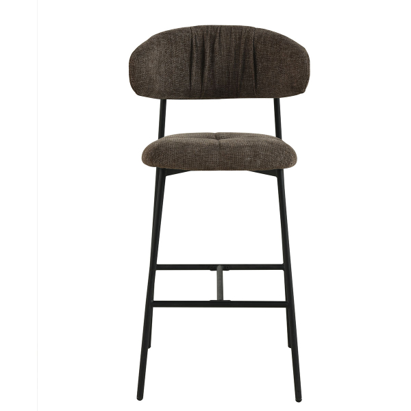 Σκαμπό Μπαρ Με Πλάτη (52.5x54.5x104.5) Spitishop Hibiscus Brown