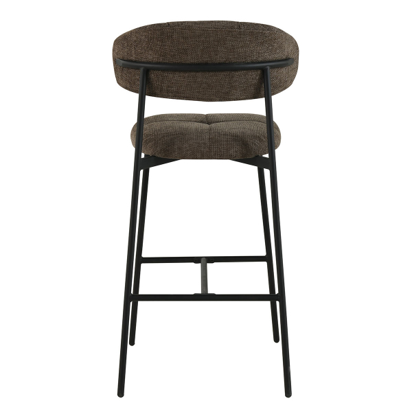 Σκαμπό Μπαρ Με Πλάτη (52.5x54.5x104.5) Spitishop Hibiscus Brown