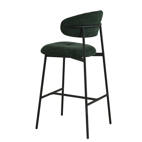 Σκαμπό Μπαρ Με Πλάτη (52.5x54.5x104.5) Spitishop Hibiscus Green