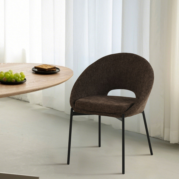 Καρέκλα Τραπεζαρίας (60x63x83) Spitishop Iris D.Brown