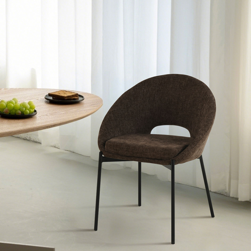 Καρέκλα Τραπεζαρίας (60x63x83) Spitishop Iris D.Brown