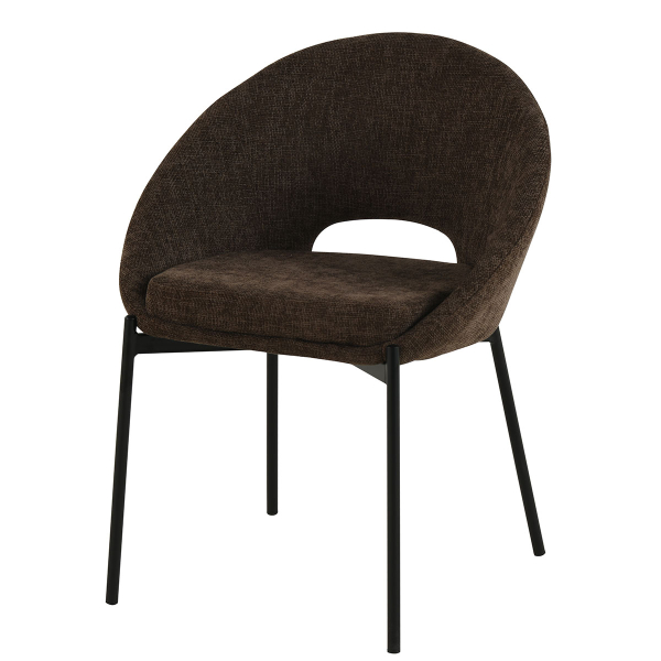 Καρέκλα Τραπεζαρίας (60x63x83) Spitishop Iris D.Brown