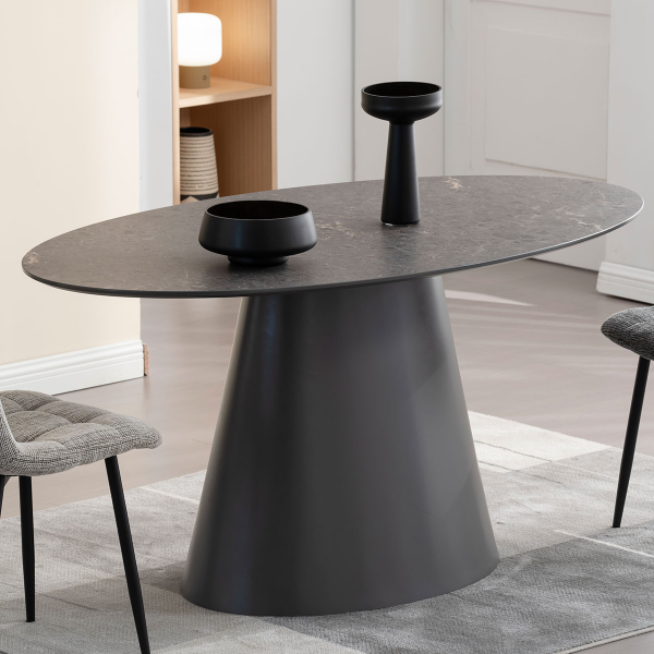 Τραπέζι Τραπεζαρίας (160x90x76) Spitishop Lava Grey