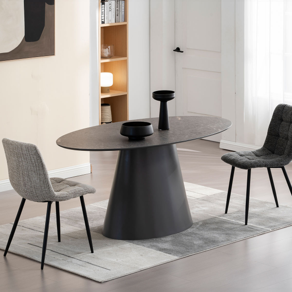 Τραπέζι Τραπεζαρίας (160x90x76) Spitishop Lava Grey