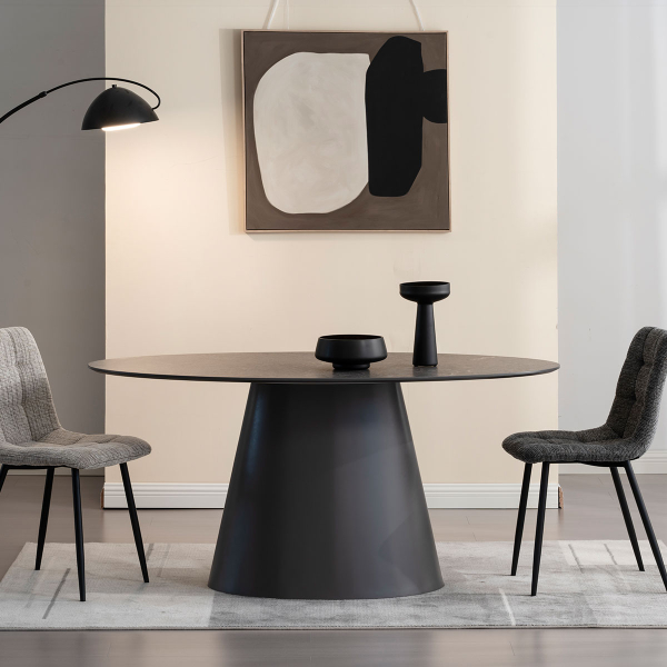 Τραπέζι Τραπεζαρίας (160x90x76) Spitishop Lava Grey