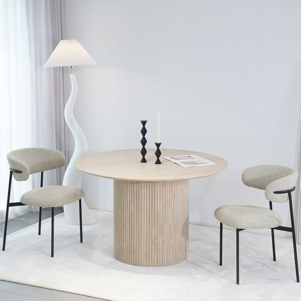 Καρέκλα Τραπεζαρίας (59x56x79) Spitishop Lotus Cream