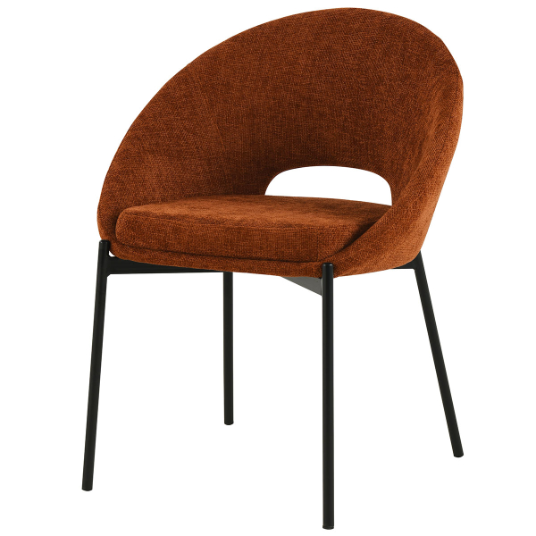 Καρέκλα Τραπεζαρίας (60x63x83) Spitishop Iris Terracotta