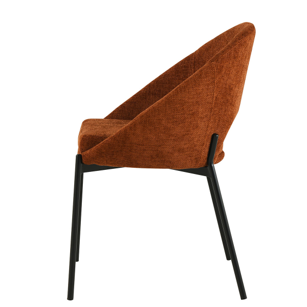 Καρέκλα Τραπεζαρίας (60x63x83) Spitishop Iris Terracotta