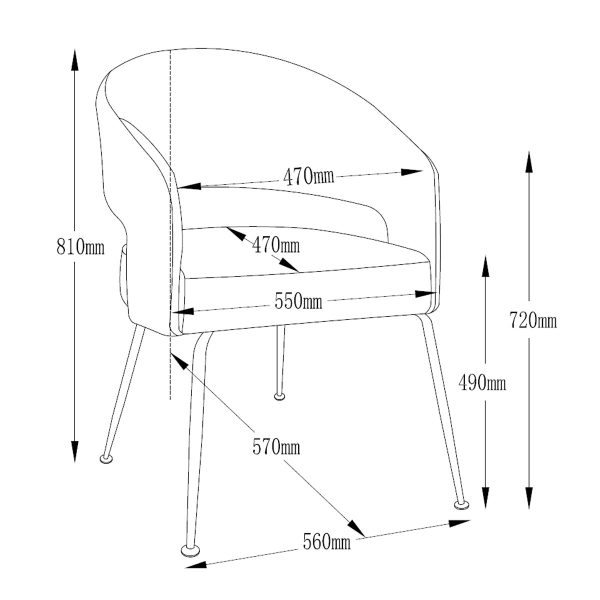 Καρέκλα Τραπεζαρίας (56x56x82) Spitishop Orchid Beige