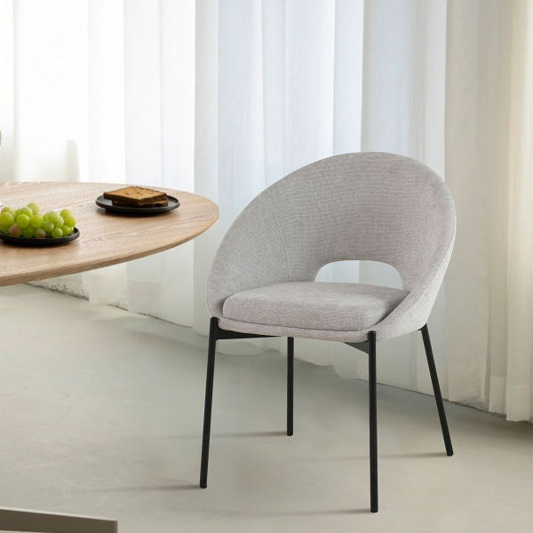 Καρέκλα Τραπεζαρίας (60x63x83) Spitishop Iris L.Grey