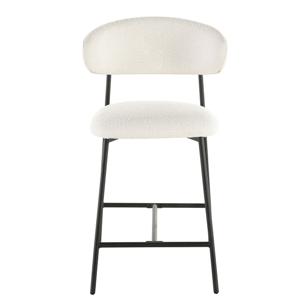 Σκαμπό Μπαρ Με Πλάτη (52x50.5x103) Spitishop Lotus Cream