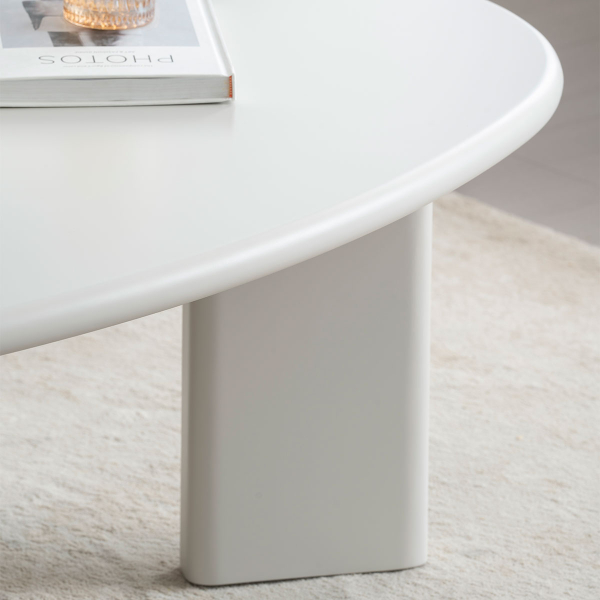 Τραπέζι Σαλονιού (130x80x42) Spitishop Dahlia Cream