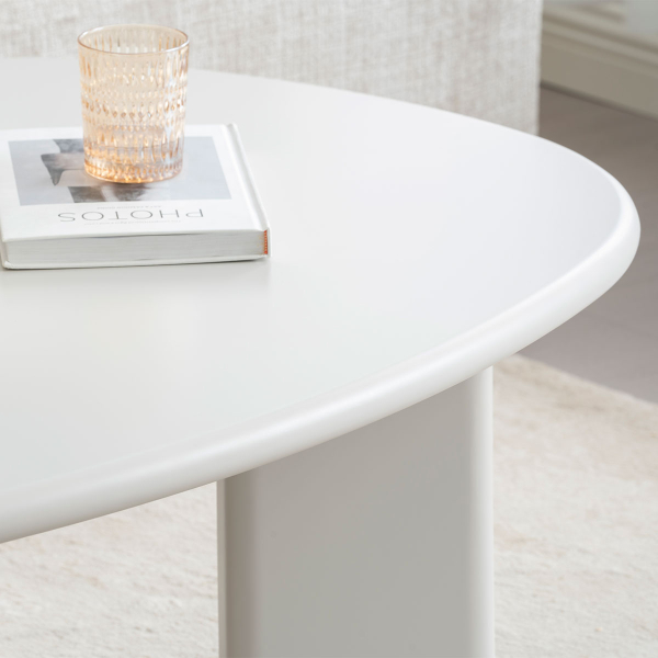 Τραπέζι Σαλονιού (130x80x42) Spitishop Dahlia Cream