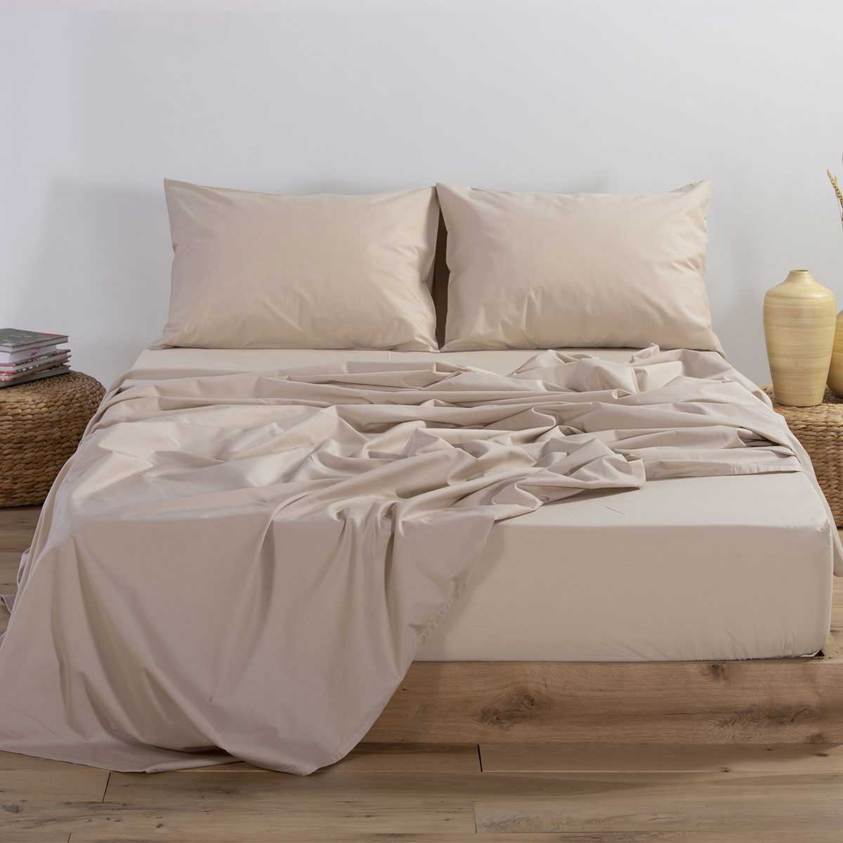 Σεντόνι Διπλο Με Λάστιχο (140×200+30) Nef-Nef Homeware Basic