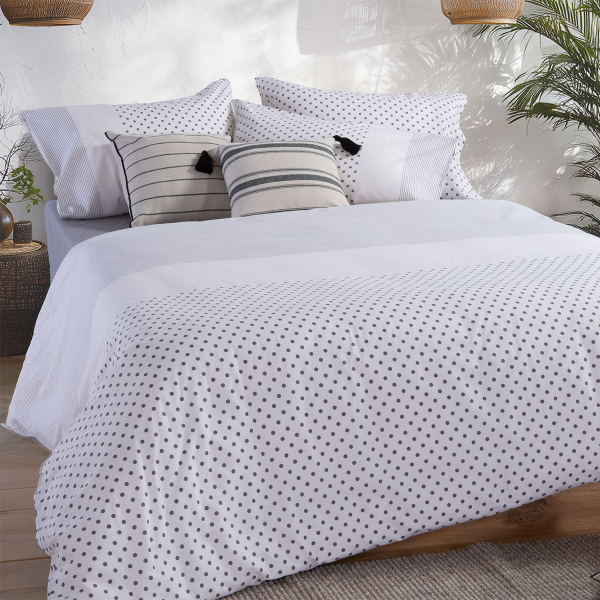 Σεντόνια Διπλά (Σετ) Nef-Nef Homeware Smart Donter 26 Ecru - Anthracite