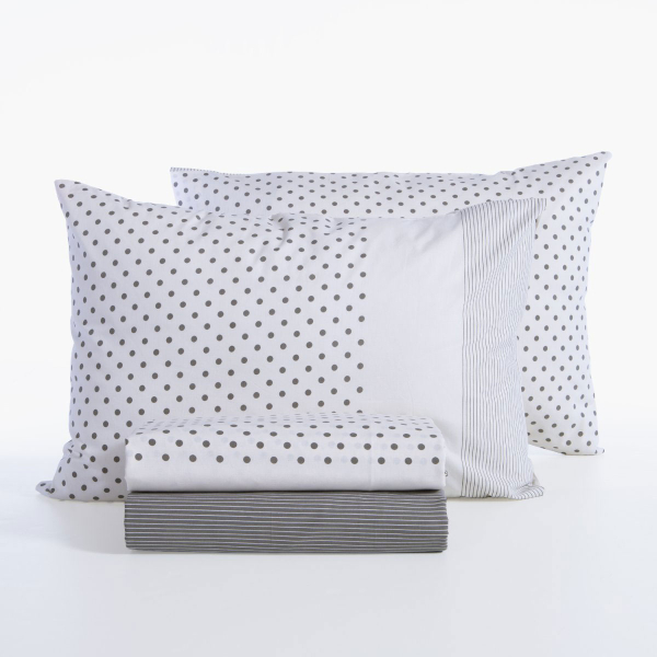 Σεντόνια King Size (Σετ) Nef-Nef Homeware Smart Donter 26 Ecru - Anthracite