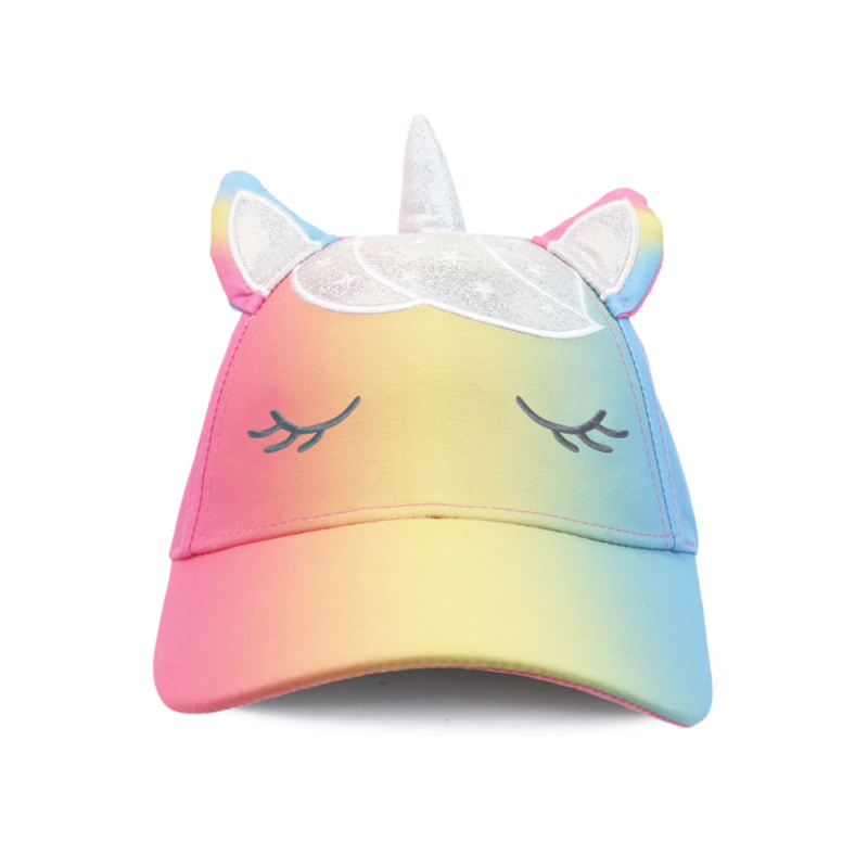 Παιδικό Καπέλο Jockey Με Αντιηλιακή Προστασία UPF50 FlapjackKids Rainbow Unicorn