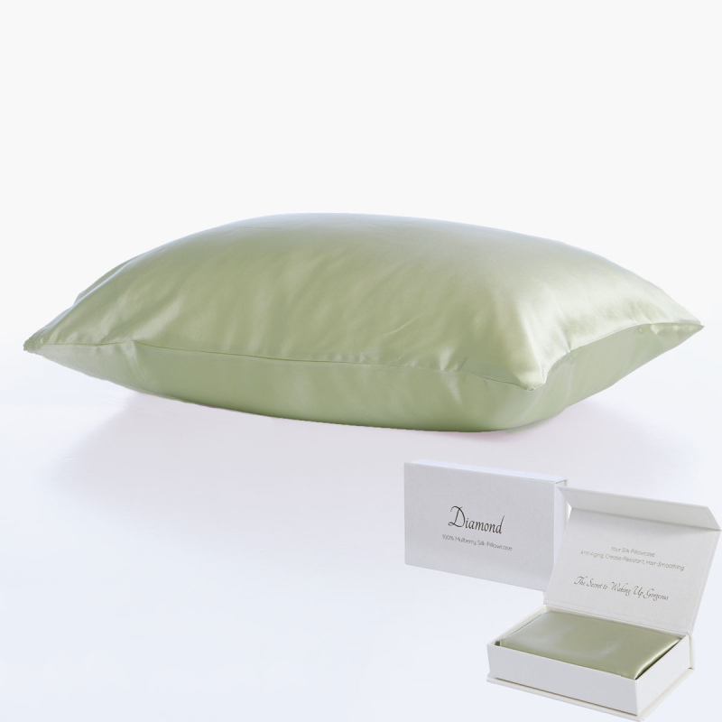 Μεταξωτή Μαξιλαροθήκη Φάκελος (50x70) Nef-Nef Homeware Casual Diamond Champagne Green