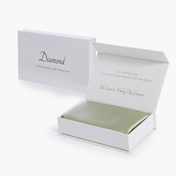 Μεταξωτή Μαξιλαροθήκη Φάκελος (50x70) Nef-Nef Homeware Casual Diamond Champagne Green