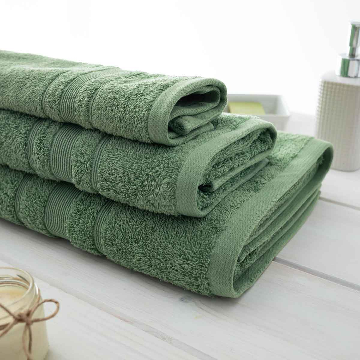 Πετσέτα Προσώπου (50x100) Vesta Sithonia 550gsm 510-GREEN 510-GREEN