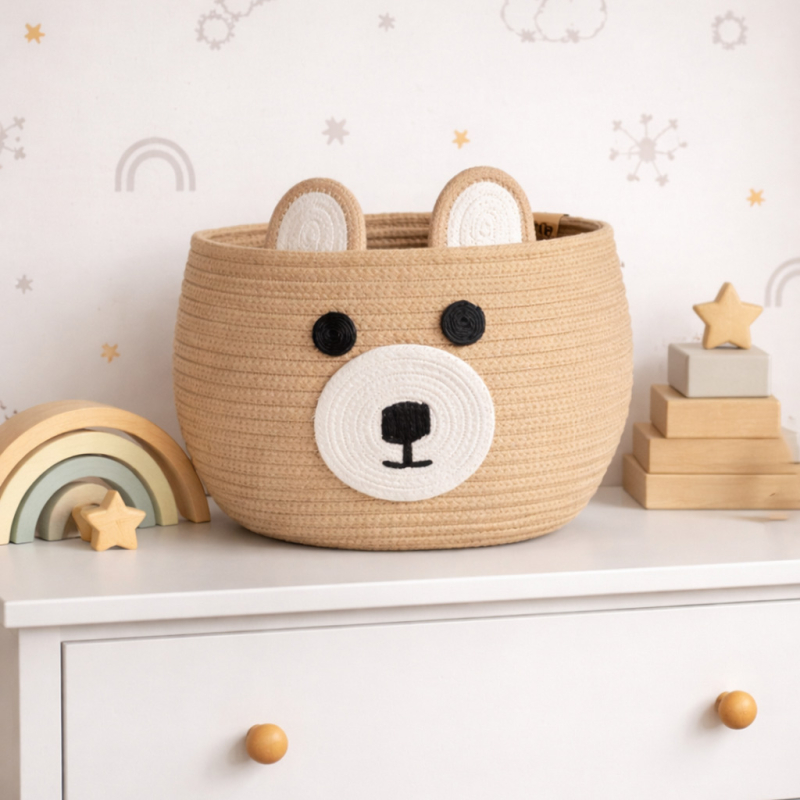 Καλάθι Αποθήκευσης (Φ25x20) Ravelia Inu Beige