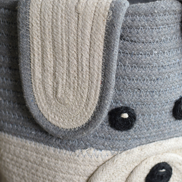 Καλάθι Αποθήκευσης (Φ25x25) Ravelia Cachorro Grey