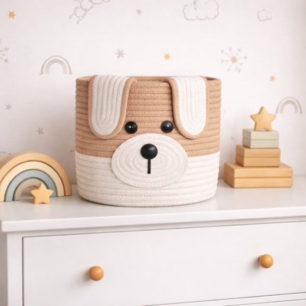 Καλάθι Αποθήκευσης (Φ25x25) Ravelia Cachorro Beige