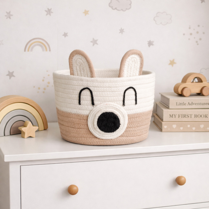 Καλάθι Αποθήκευσης (30x25x20) Ravelia Lobo Beige