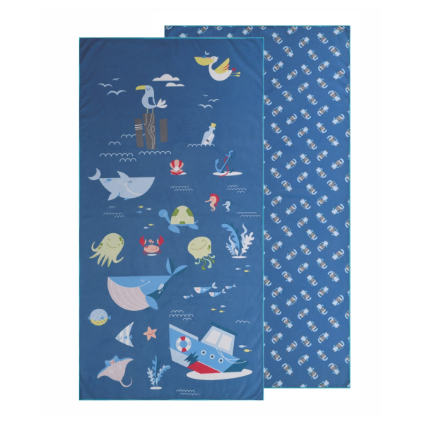 Παιδική Πετσέτα Θαλάσσης Microfiber 2 Όψεων (70x140) Kentia Loft Float 261