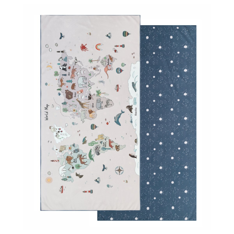 Παιδική Πετσέτα Θαλάσσης Microfiber 2 Όψεων (70x140) Kentia Loft Float 264