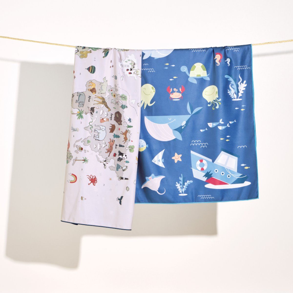 Παιδική Πετσέτα Θαλάσσης Microfiber 2 Όψεων (70X140) Kentia Loft Float 264 Home Πετσέτες Παιδικές Spitishop