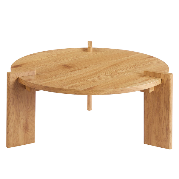 Τραπέζι Σαλονιού (Φ80x35) Spitishop Venice Natural